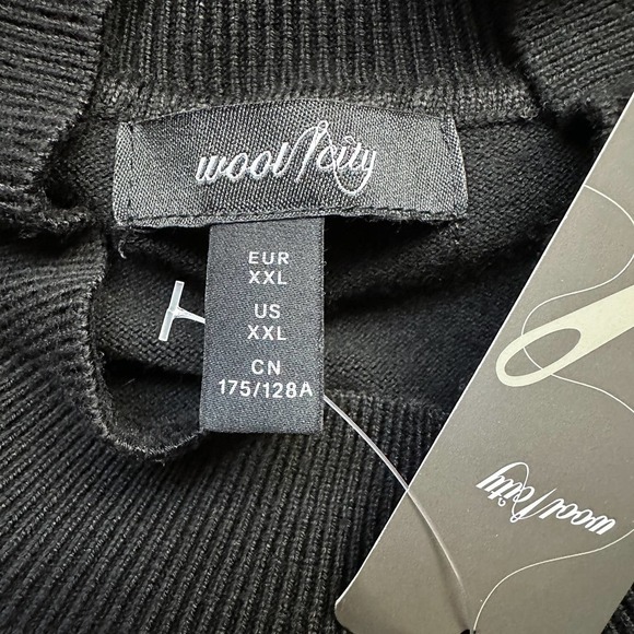 Wool City Classic Black Mock Neck Sweater NWT Size XXL - Picture 7 of 8